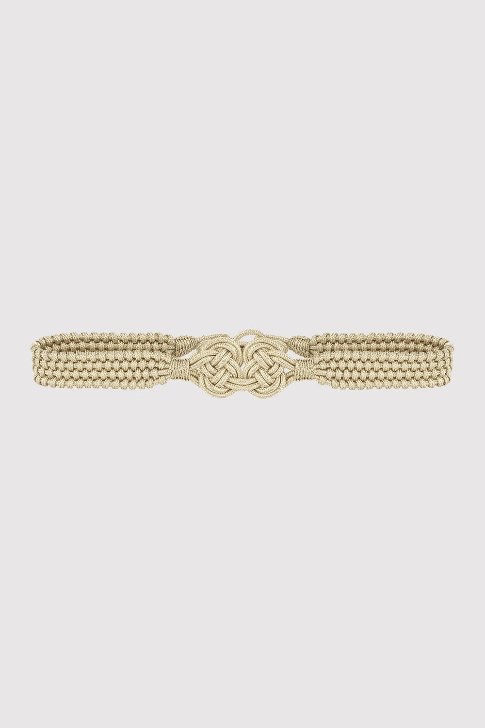 Bassant Metallic Braided Rope Waist Belt in Cartier