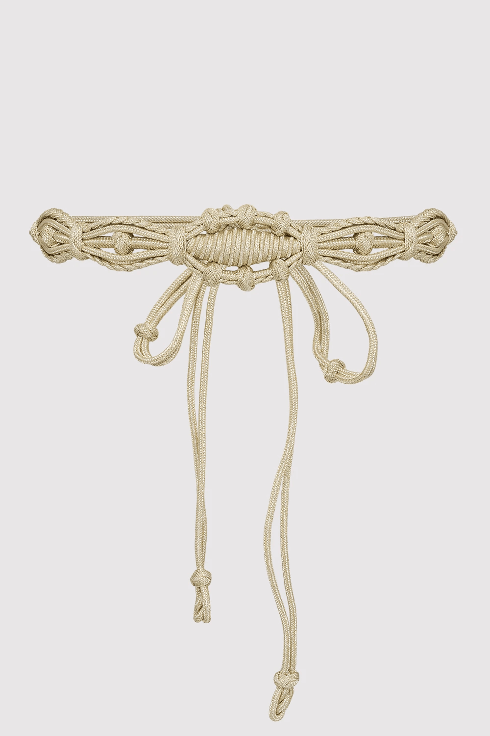 Rajoua Metallic Braided Rope Waist Belt in Cartier