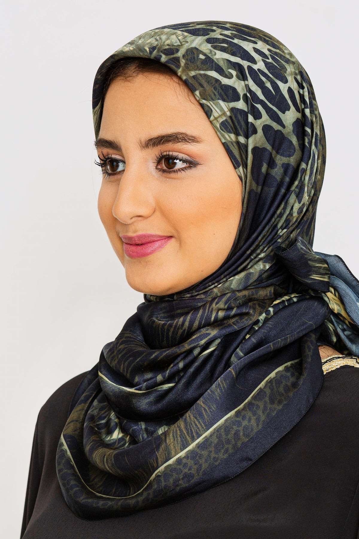 Silk square cheap head scarf