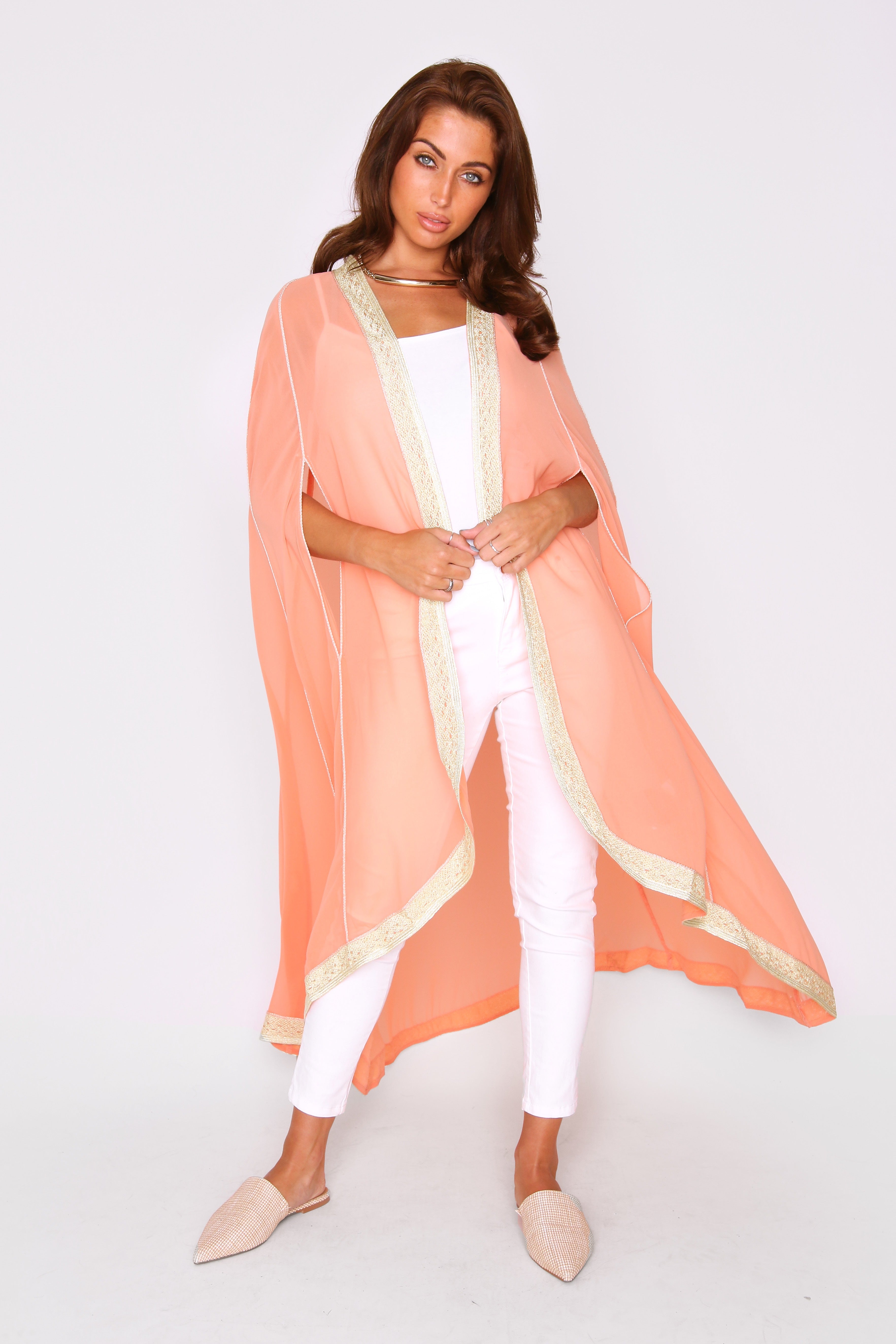 Long sheer outlet chiffon duster