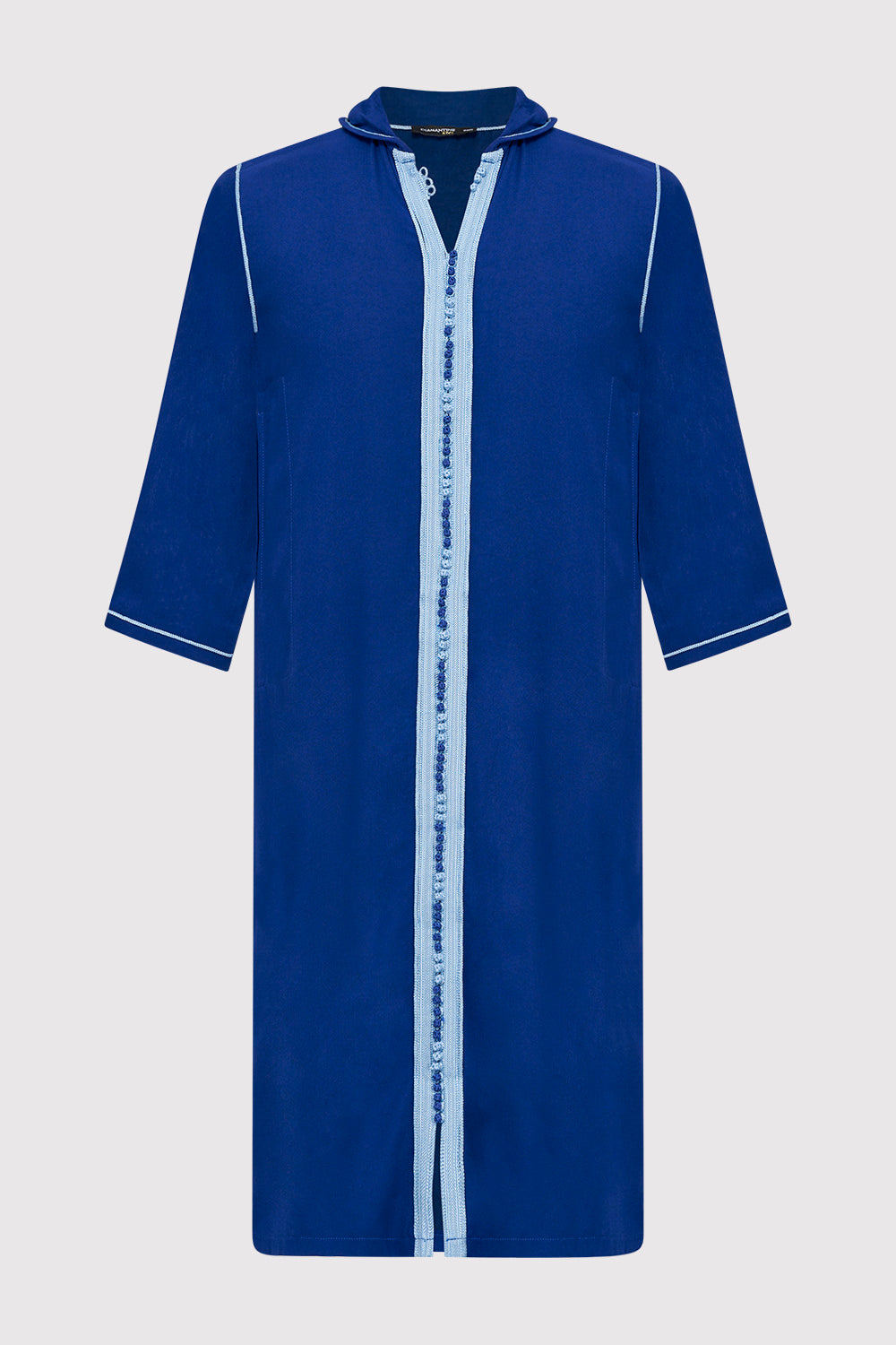 Djellaba Jad Boy's Hooded Long Sleeve Full-Length Robe Thobe in Royal Blue (2-12yrs)