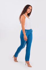 Fayza Women's Tailored Trousers in Blue