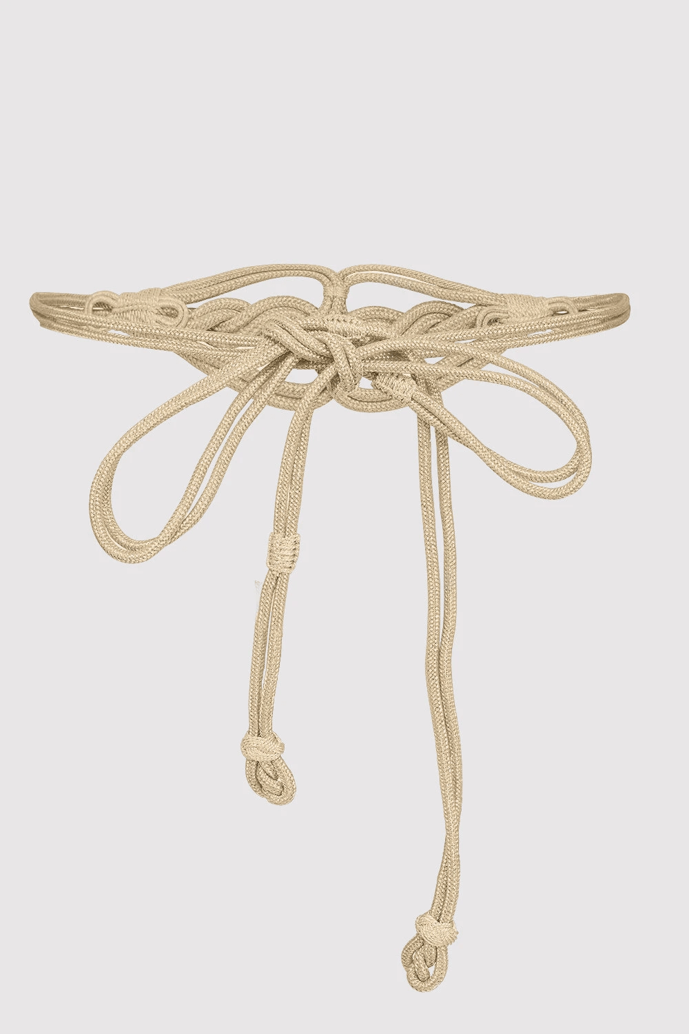 Razal Metallic Braided Rope Belt in Cartier