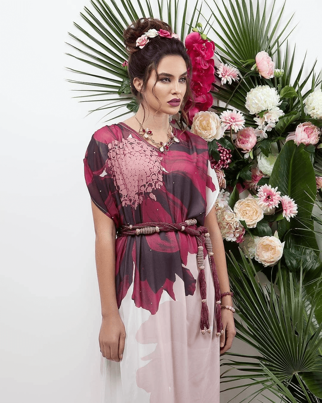 Lightweight maxi sales dress with sleeves