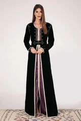 Lebssa Syrene Two-Piece Dress Set in Purple & Green
