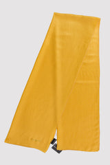 Simple Plain Silk Scarf in Bright Yellow